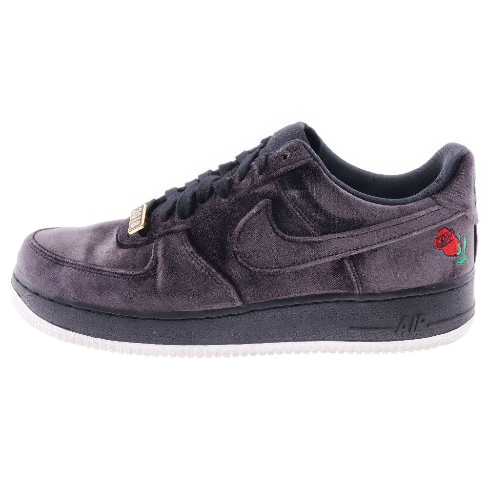 NIKE (ナイキ) AIR FORCE 1 LOW ROSE VELVET AH8462-003 エアフォース 1 ローズベルベット ローカットスニーカー ブラック US10/28cm