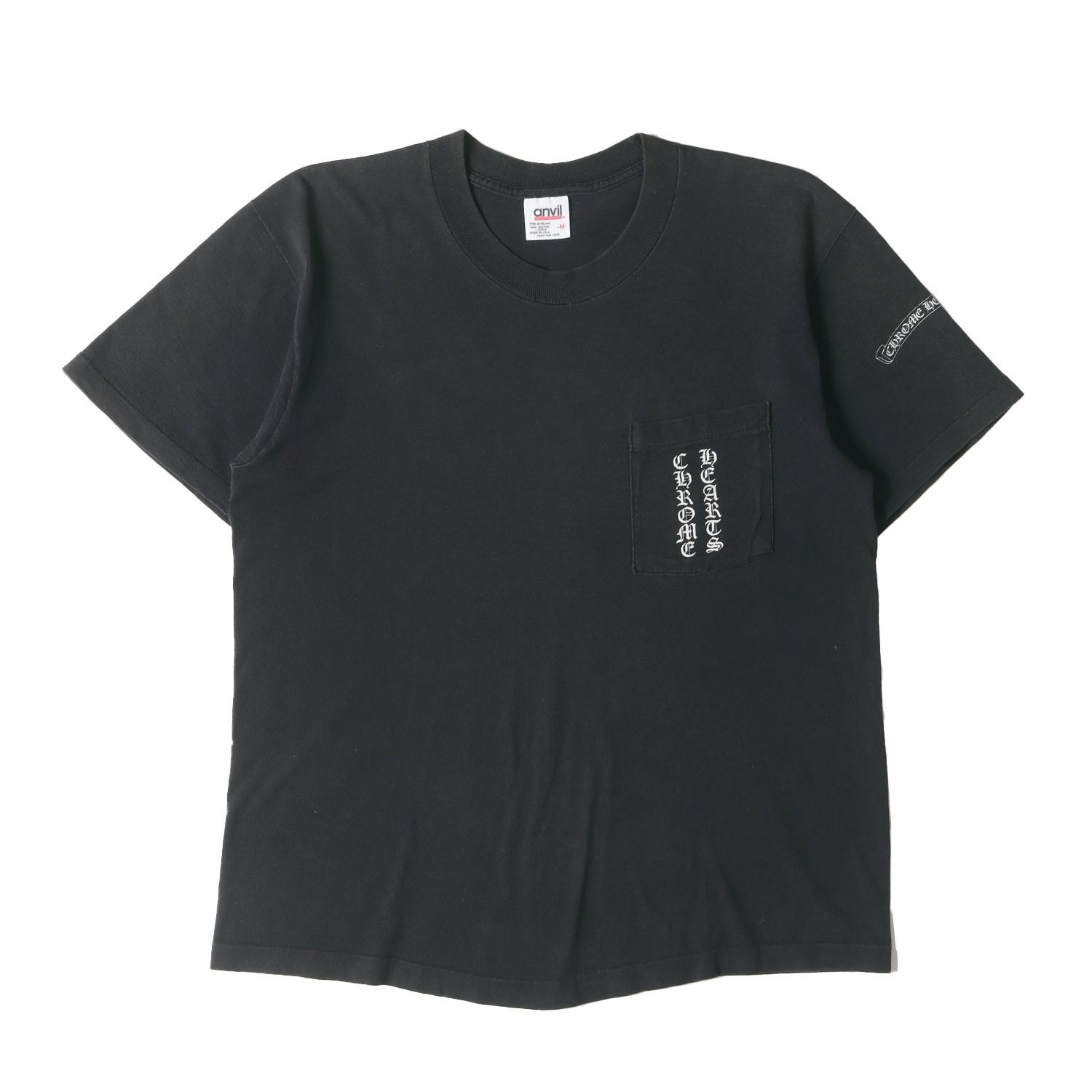 90S】Chrome Hearts スクロールロゴ刺繍【Vintage】黒/黒