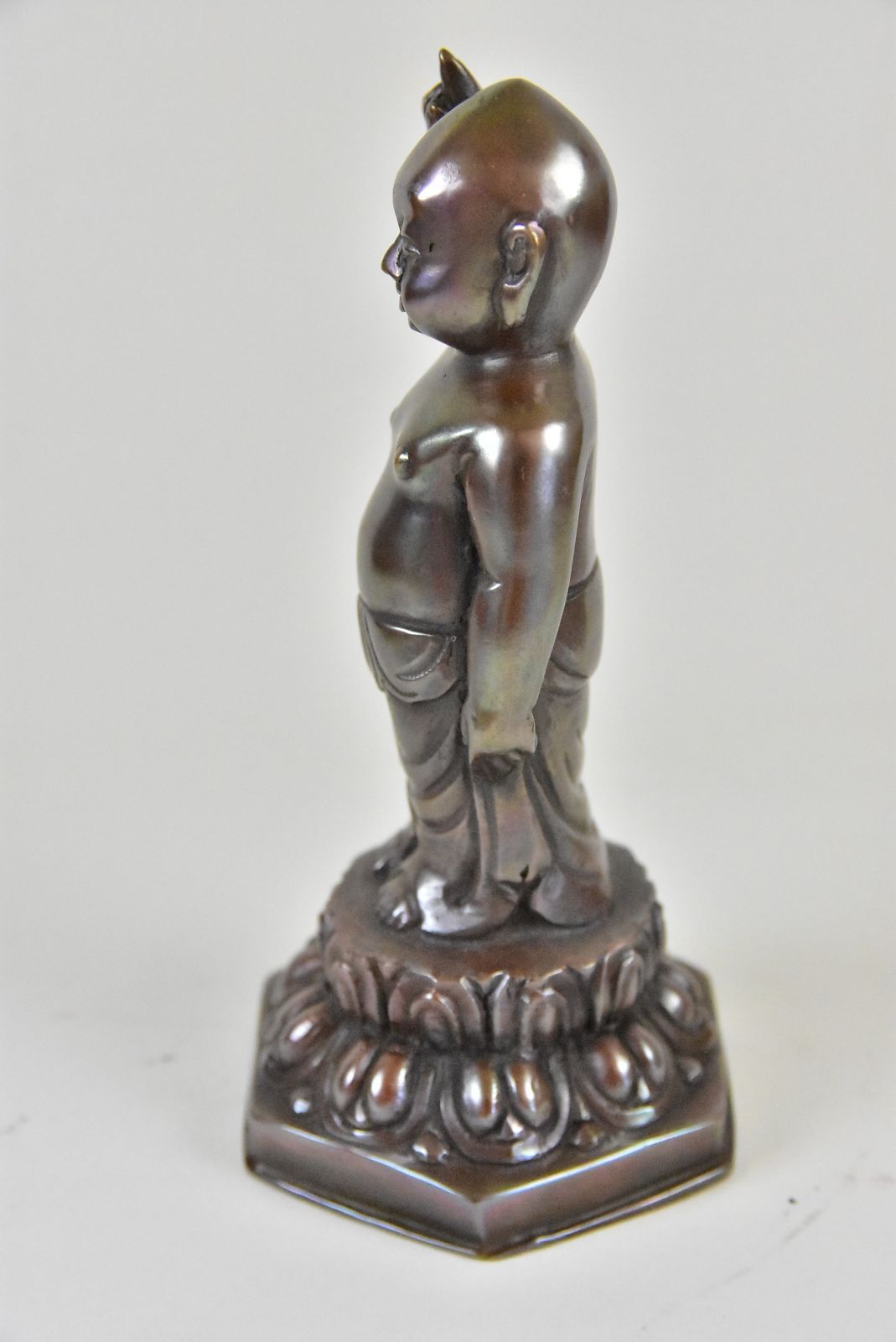 誕生仏 天上天下唯我独尊 ブッダ誕生 銅製 ネパールパタン製 仏像