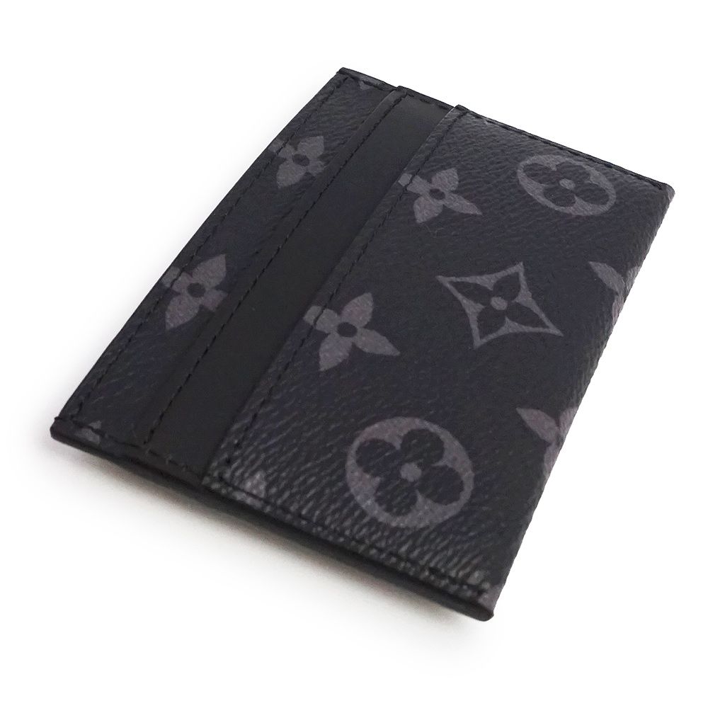 ルイ ヴィトン ポルトカルト ダブル カードケース パスケース 名刺入れ 定期入れ モノグラムエクリプス ブラック M 62170 LOUIS VUITTON