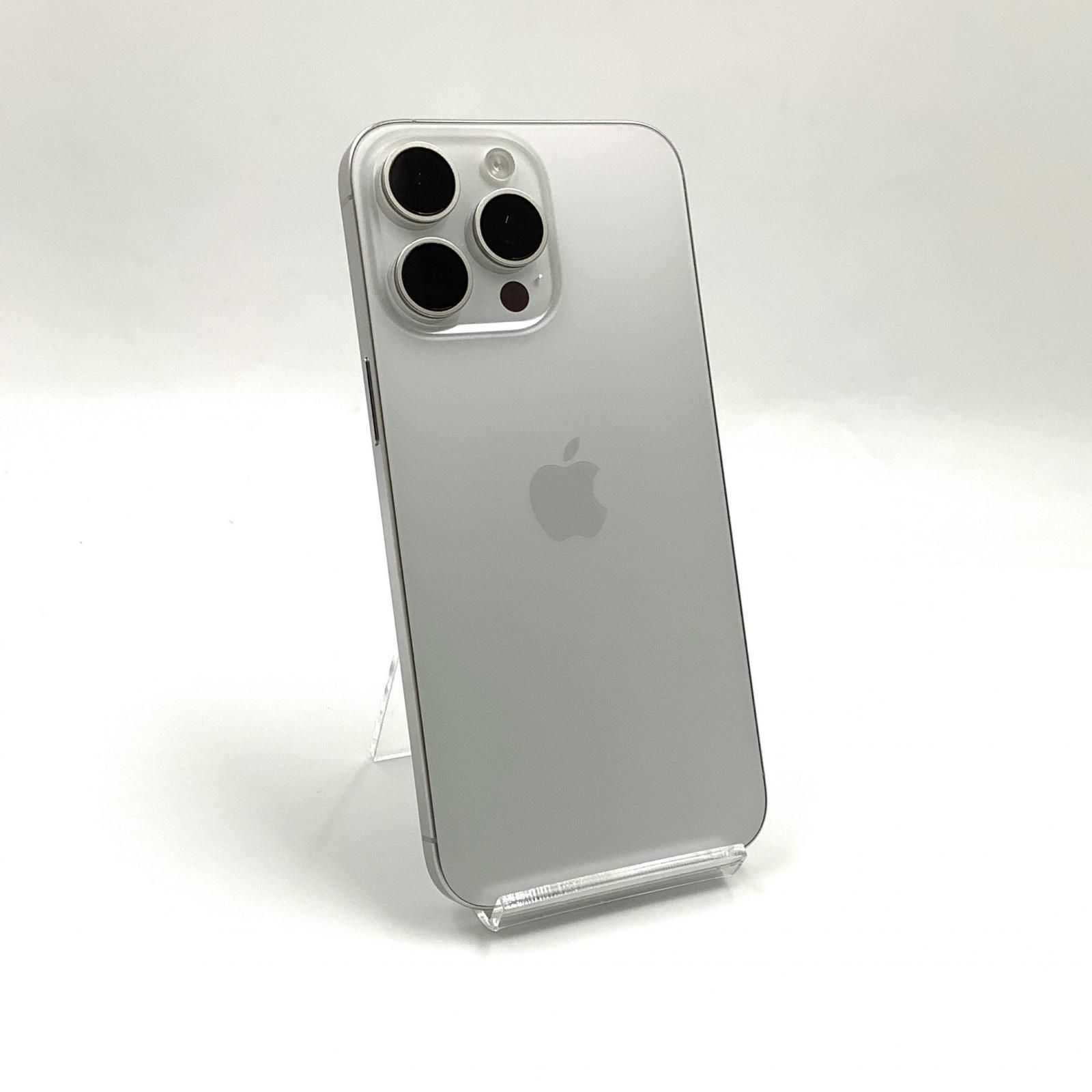 【全額返金保証】【最速発送】Apple iPhone 15 Pro Max 512GB ホワイトチタニウム SIMフリー 超美品 動作確認済 93% 新品同様品