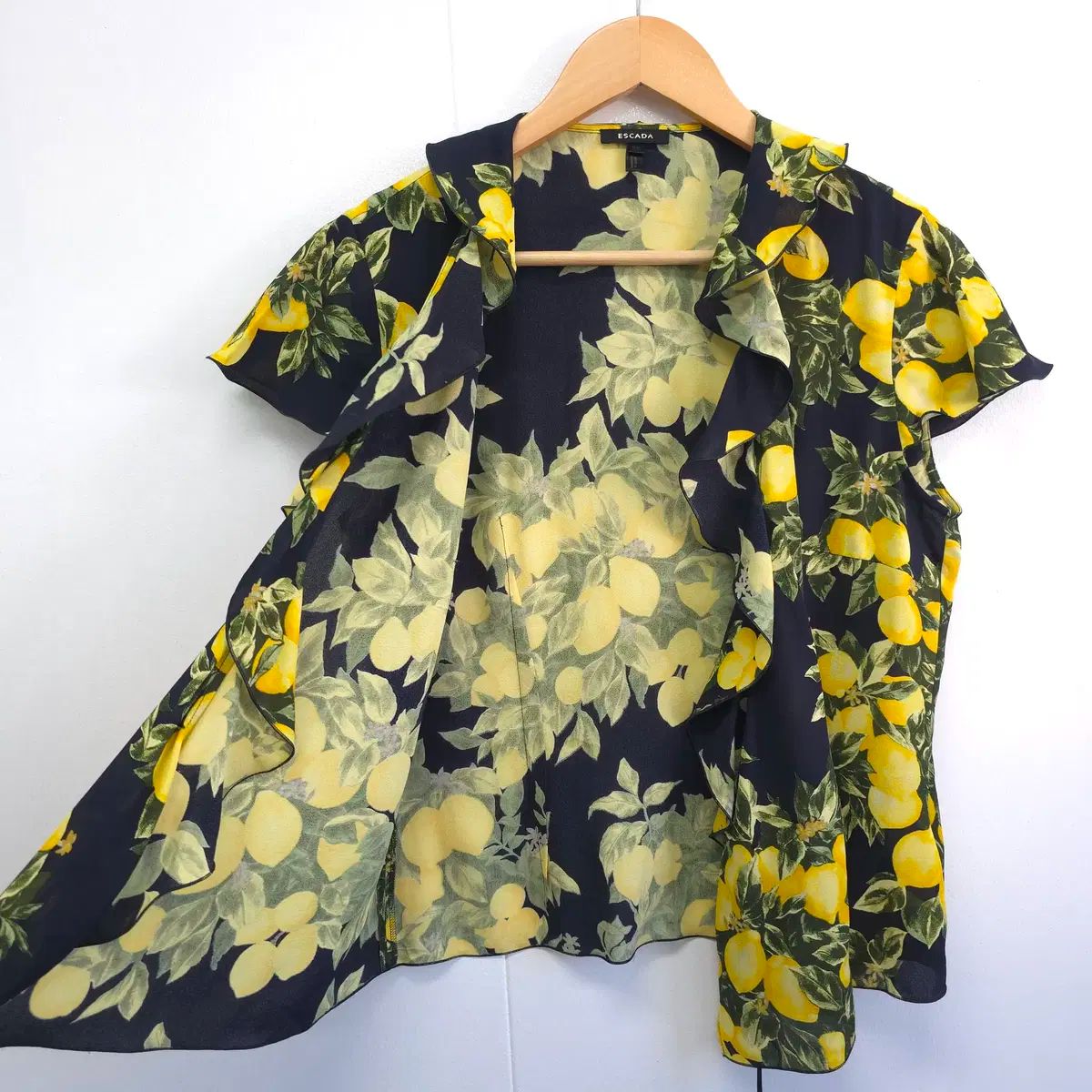 エスカーダ ESCADA シルク 100 レモン ブラウス 82 ー 84 160
