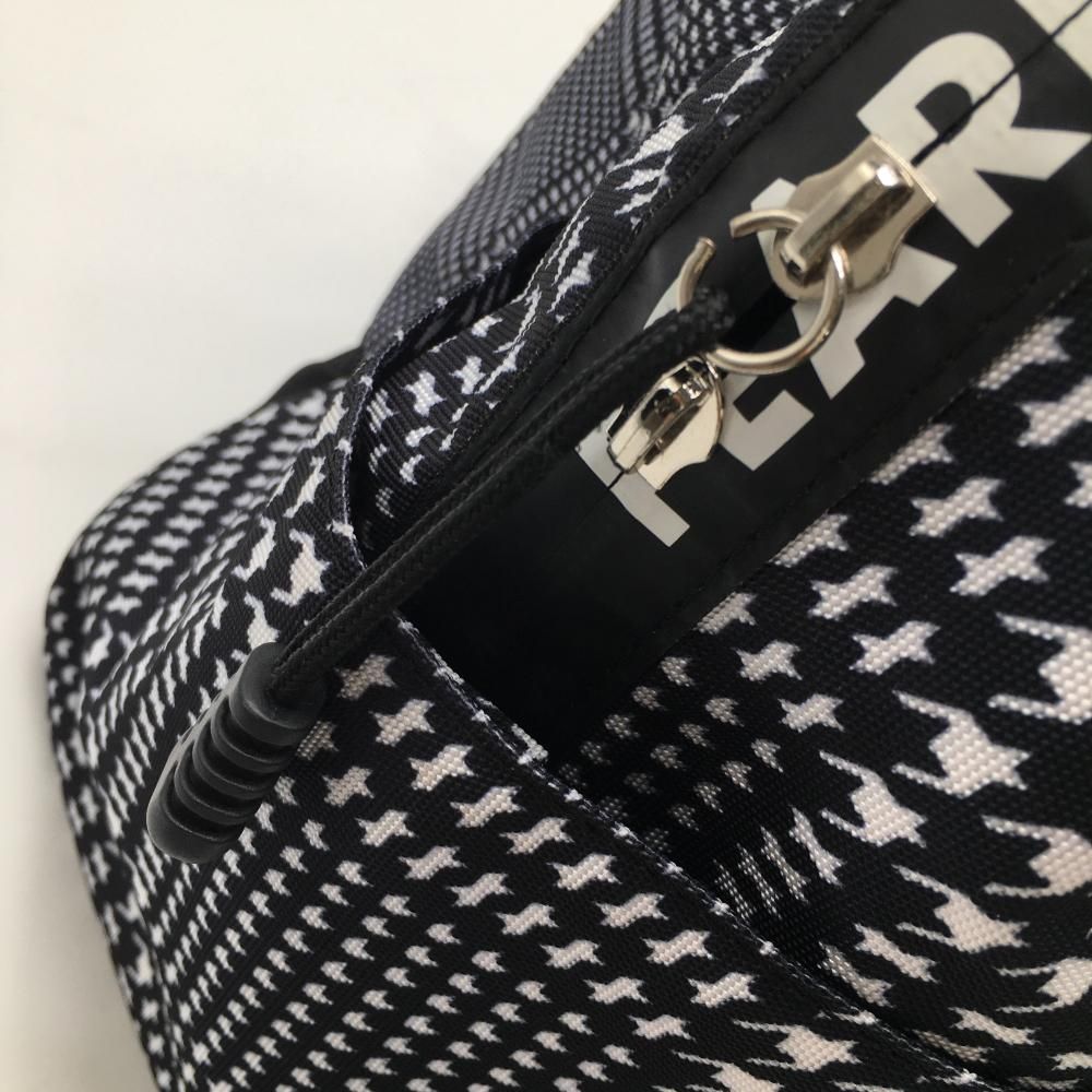 PEARLY GATES - パーリーゲイツ 2WAYボストンバッグ ネイビー×白 グレンチェック ショルダーストラップ 底・持ち手・ショルダーストラップ汚れゴルフ PEARLY GATES パーリーゲイツ 2WAYボストンバッグ ネイビー×白 グレンチェック