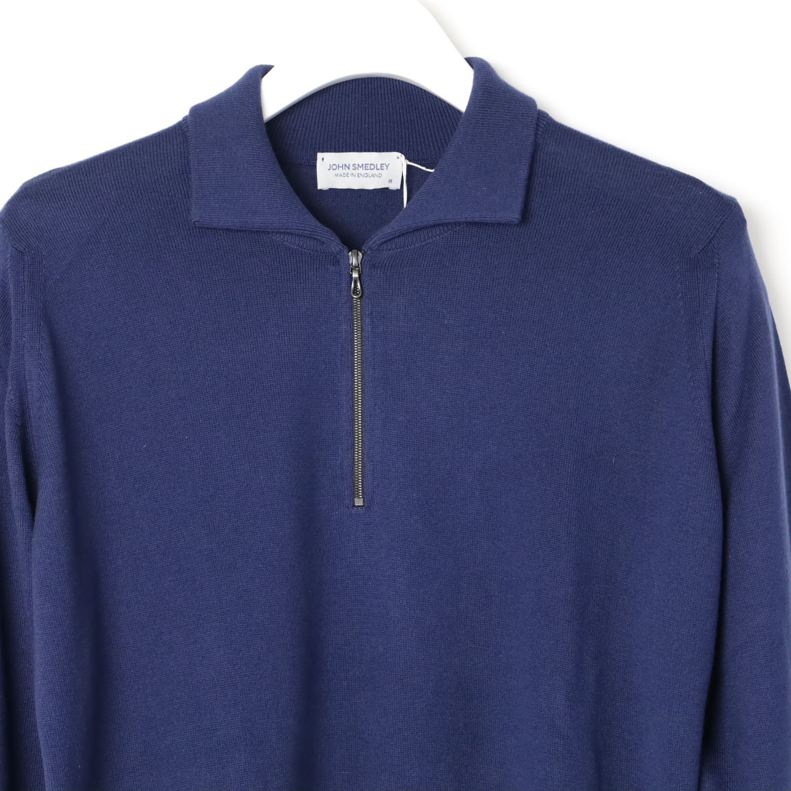 新品 JOHN SMEDLEY ジョンスメドレー LEITH 24G ハーフジップ ニット 