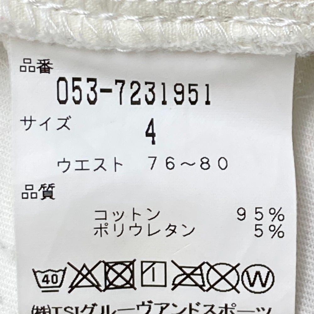 サイズ：4 PEARLY GATES パーリーゲイツ コットン ストレッチ