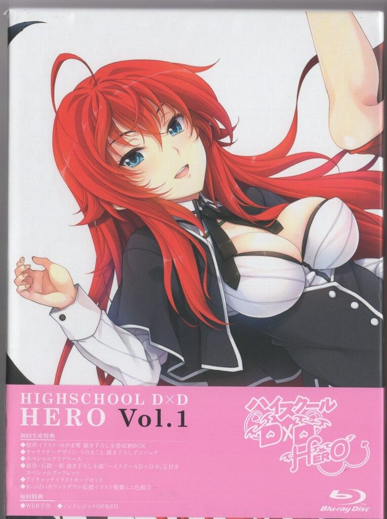 アニメBlu-ray ハイスクールD×D HERO 初回全4巻 セット