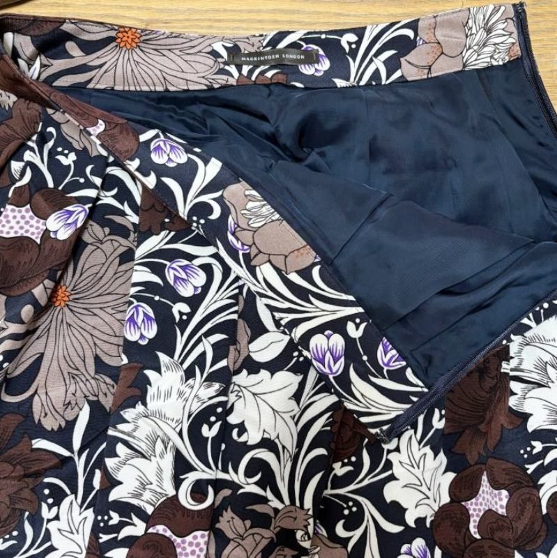 ギャザースカート 膝丈