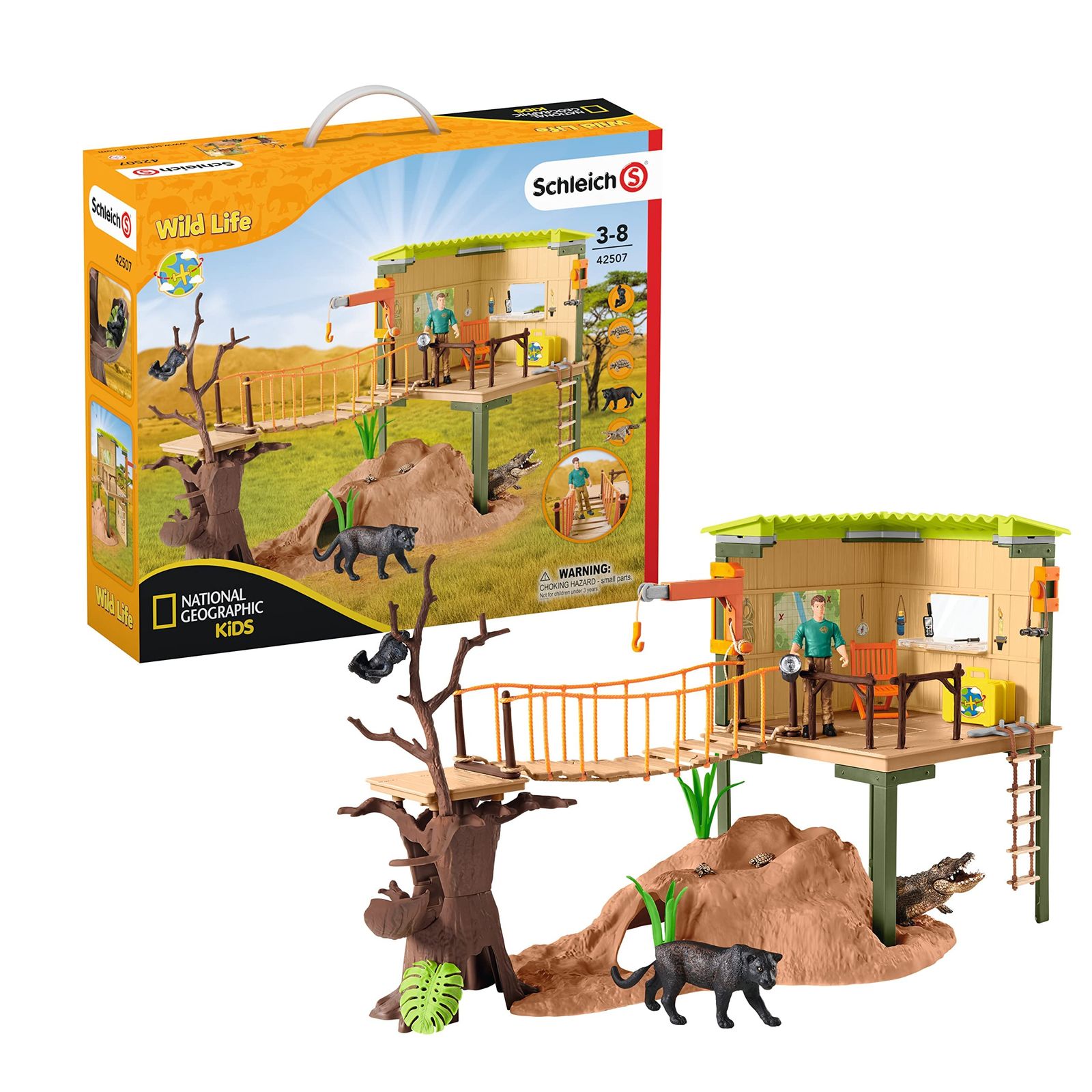 シュライヒ(Schleich) ワイルドライフ ジャングルベースキャンプ 42507 [1)ジャングルベースキャンプ]