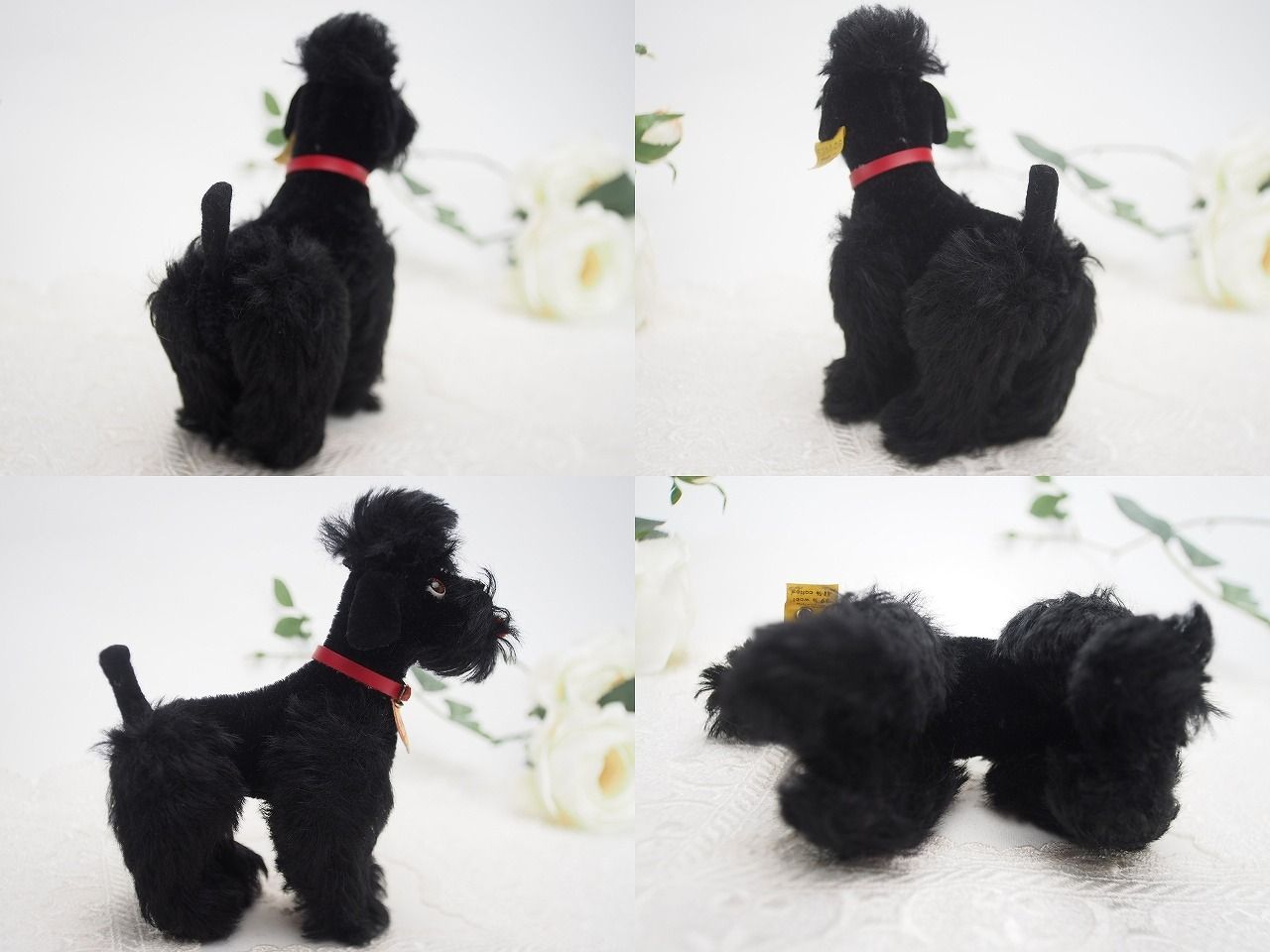 シュタイフ Poodle Snobby プードル 犬14cm オールIDs完品-