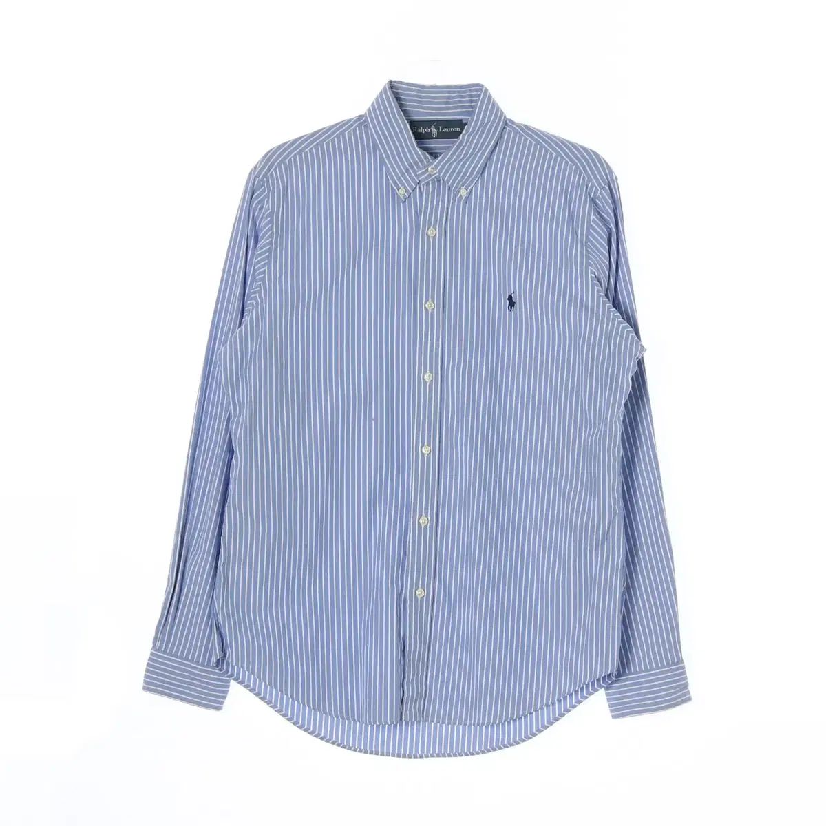 正規品 L ポロ ラルフ ローレン スカイブルー ストライプ 長袖