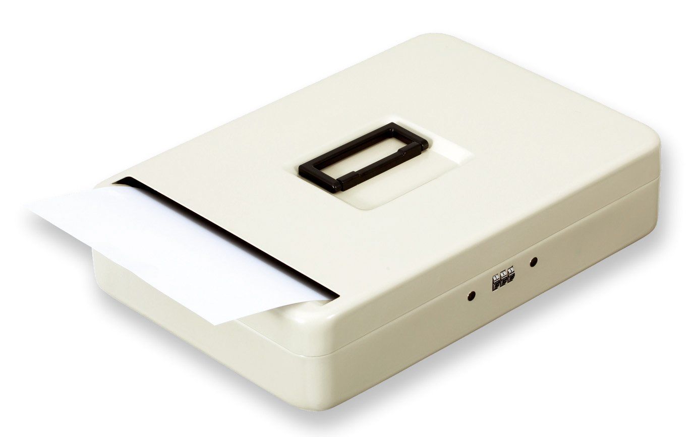 Size A4 スロットイン アスカ 金庫 安心保管ボックス スロットイン SB300 A4 スチール製 ワイヤー付き