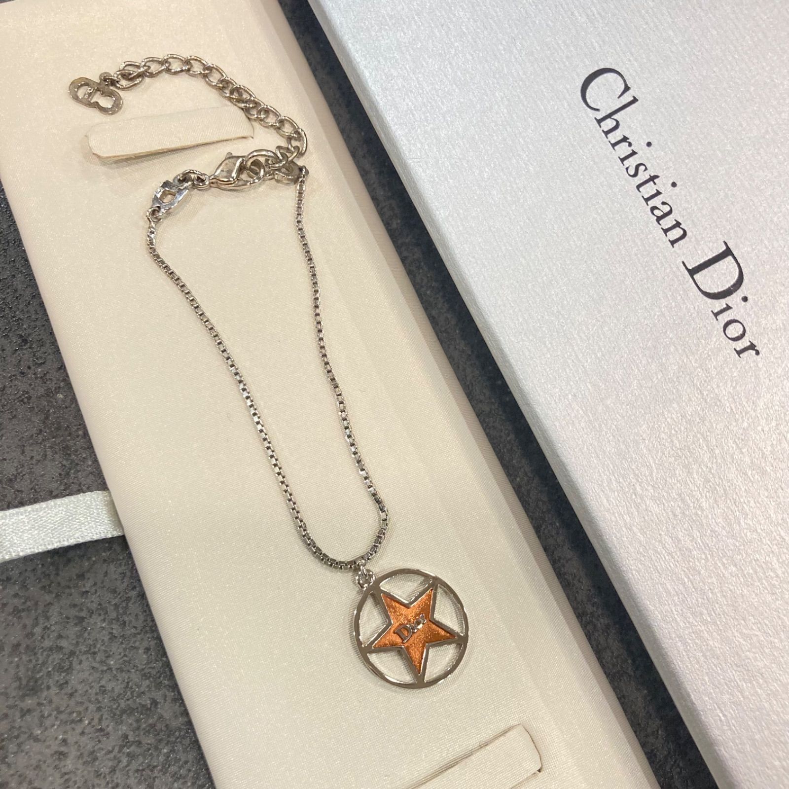 Dior 【メルキュール】 ディオール ブレスレット シルバー オレンジ 