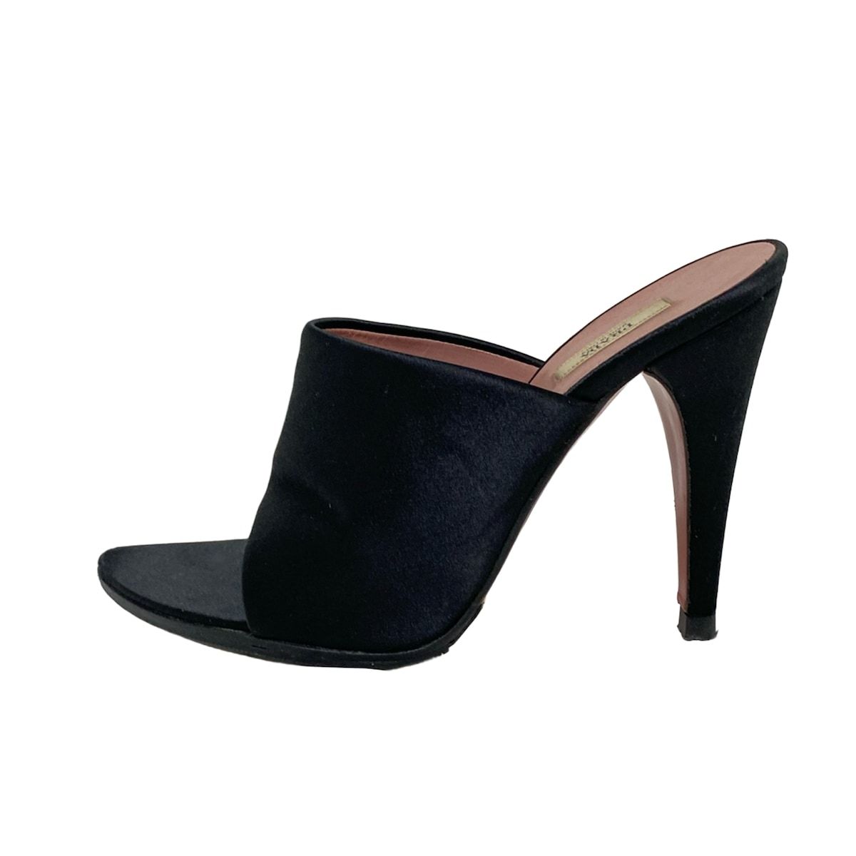 PRADA プラダ　ミュール　35 ブラック　エナメル PRADA(プラダ) ミュール 35 1/2 レディース - 黒 アウトソール張