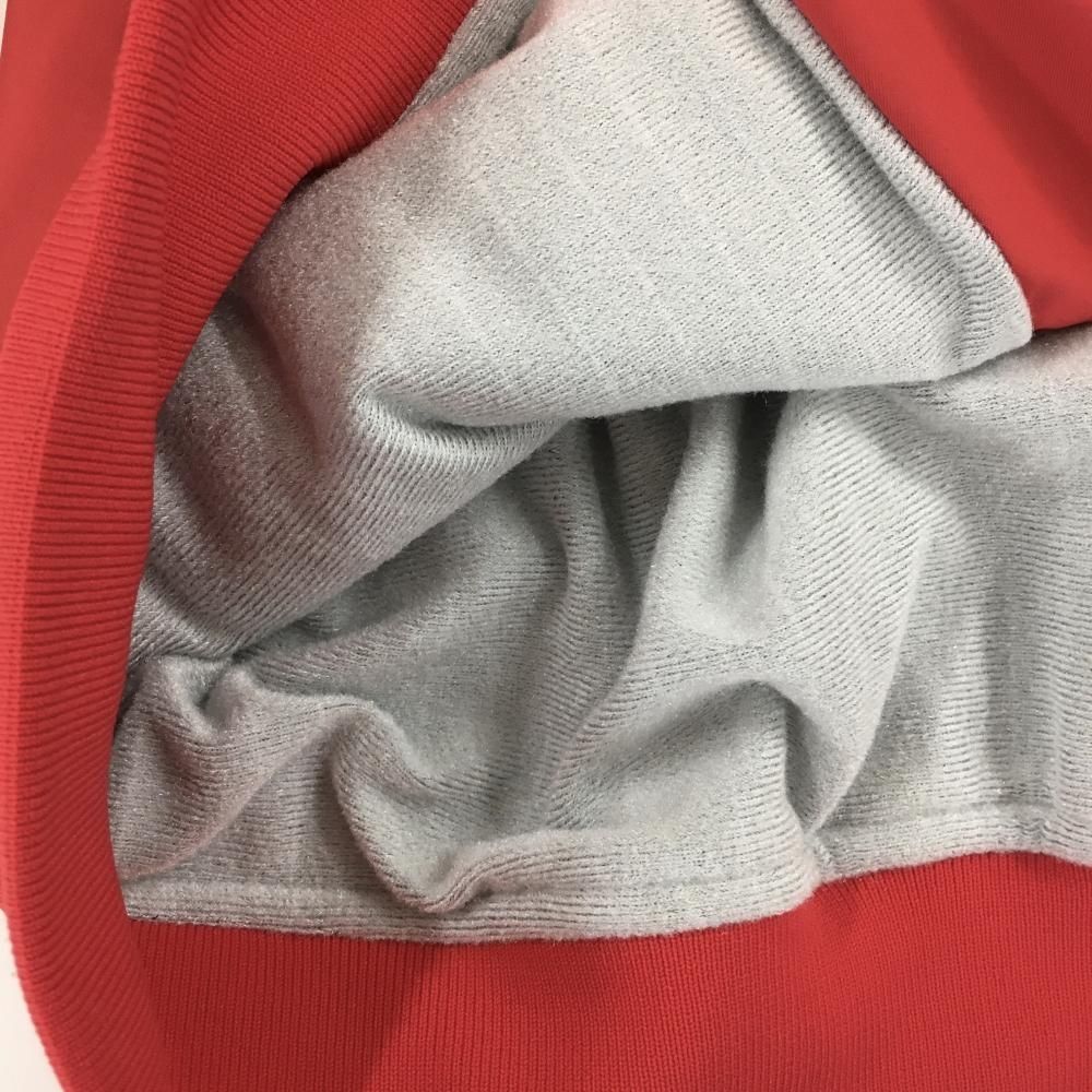 使用品 マスターバニー ジャケットブルゾン レッド×ネイビー 蓄熱裏地起毛 レディース 1 M ゴルフウェア MASTER BUNNY EDITION 没入感のある