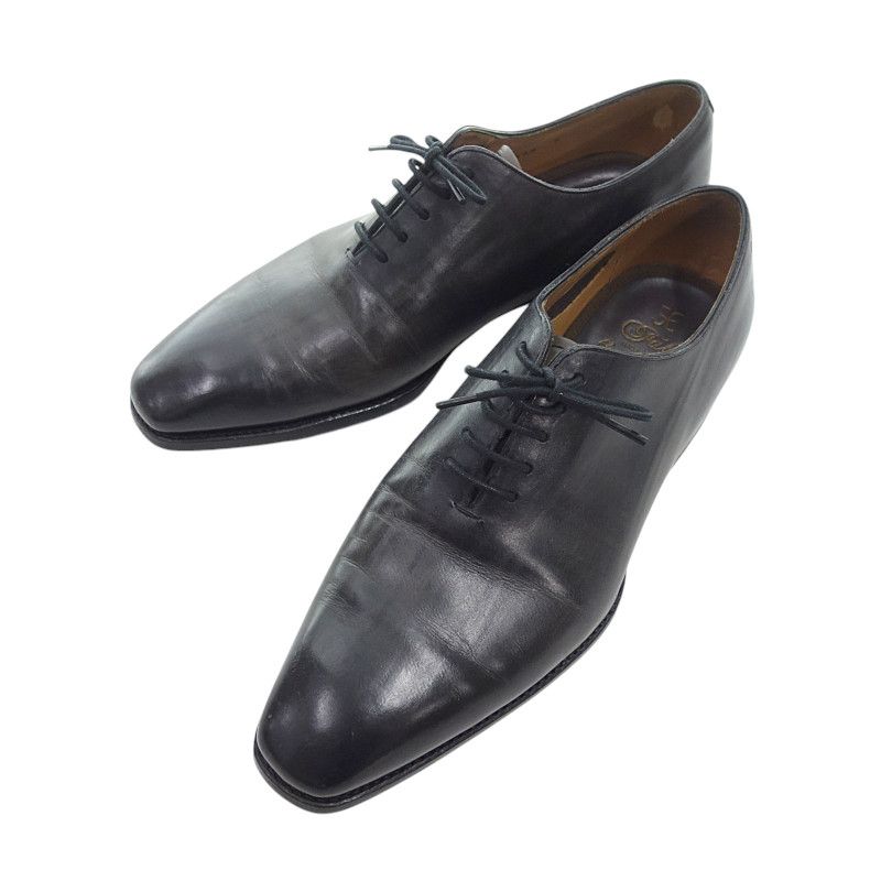 ファビ/FABI イタリア製 チェック柄 レザー ビジネス シューズ