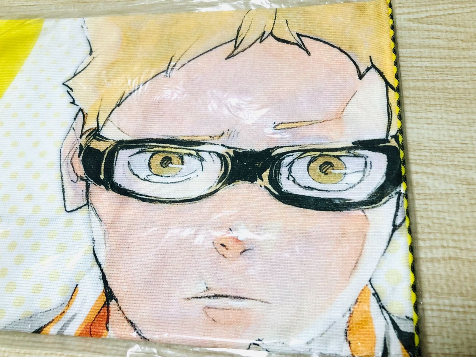 ハイキュー!! 月島 原作絵キャラクター大判タオル 未開封 ハイキュー!! 月島 原作絵キャラクター大判タオル 木兎・赤葦