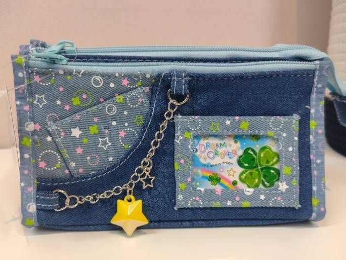 新品】【平成レトロ】女児 三角デニムペンケース ブルー - メルカリ