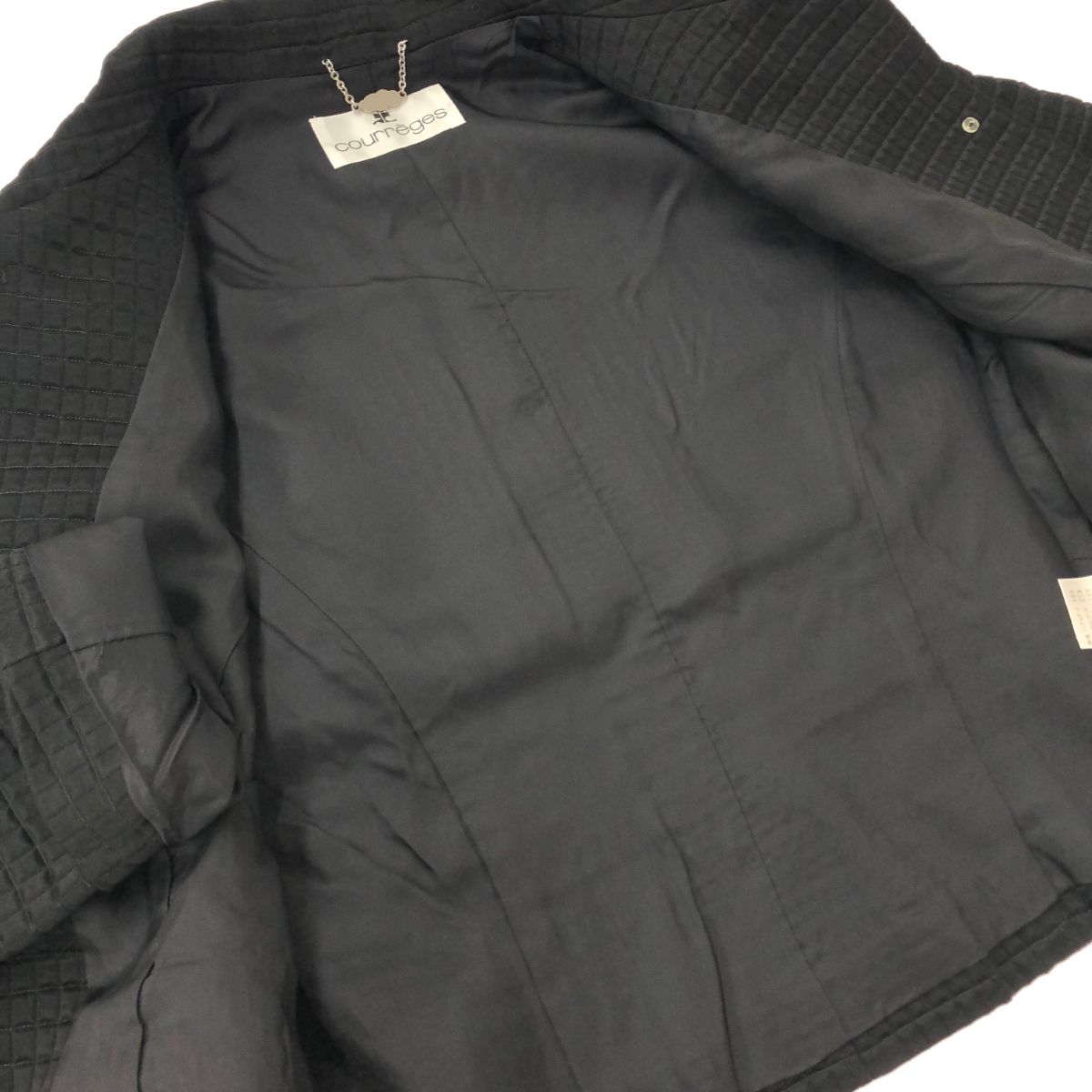 良好 Courreges クレージュ セットアップ サイズ:11 ブラック  