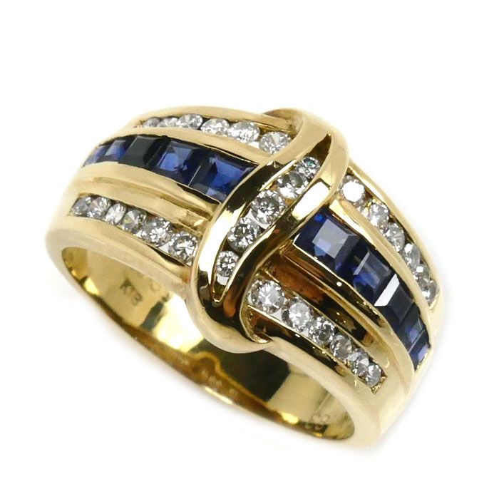 楽天市場】ジュネ リング 指輪 12.5号 18金 サファイア 0.98ct ダイヤモンド 0.21ct レディース 中古ジュネ : Ｒ＆Ｋ  リサイクルキング