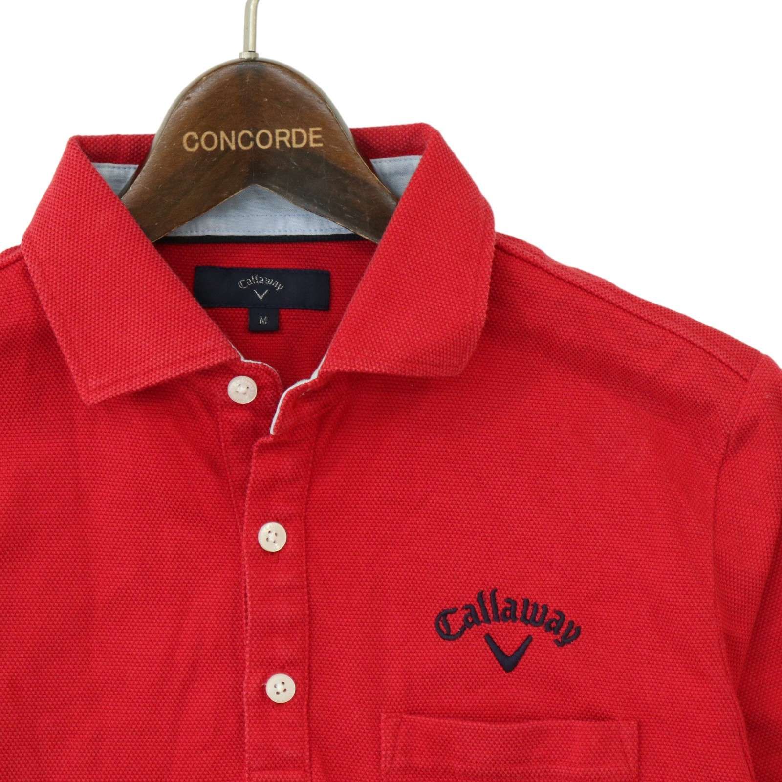 キャロウェイ タグ付き 半袖ポロシャツ 赤 楽天市場】CALLAWAY キャロウェイ 半袖ポロシャツ レッド系 L
