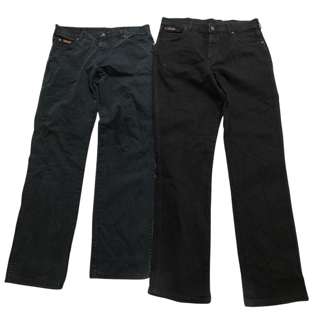 古着卸 Wrangler ラングラー ブラックデニム パンツ 6枚セット メンズ 36 革パッチ アメカジ アタリ 古着 NC1291 USTAUSTRALIA_COM_AU