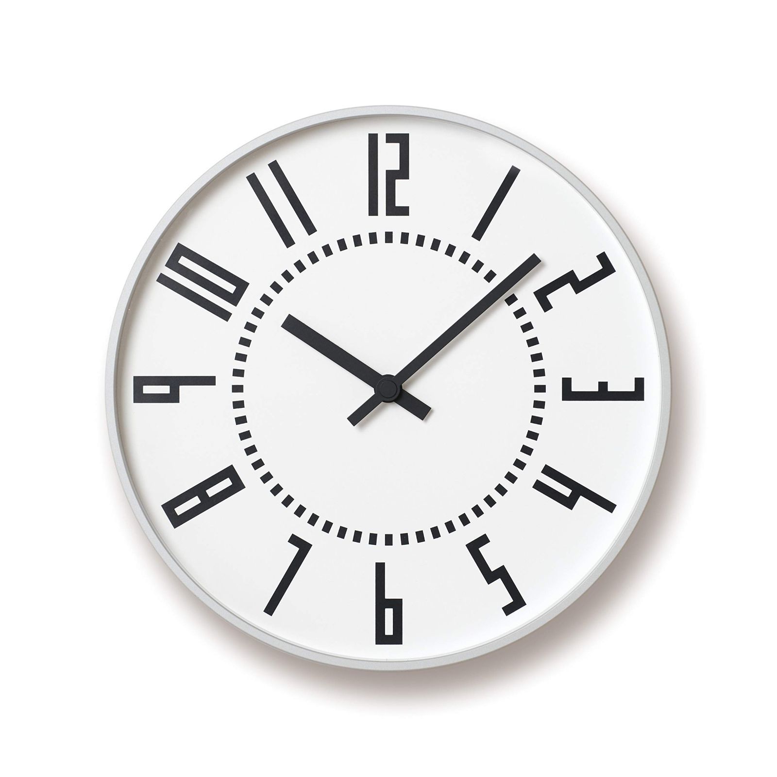 clock eki TIL16-01 白 WH アルミニウム エキクロック Lemnos アナログ 掛け時計 直径:25.6 レムノス