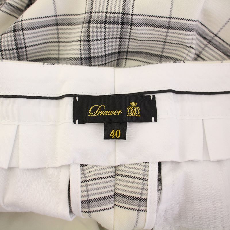 Drawer ドゥロワー ウールタッターソールチェック パンツ Drawer（ドゥロワー）の「＜Drawer（ドゥロワー）＞ ウール