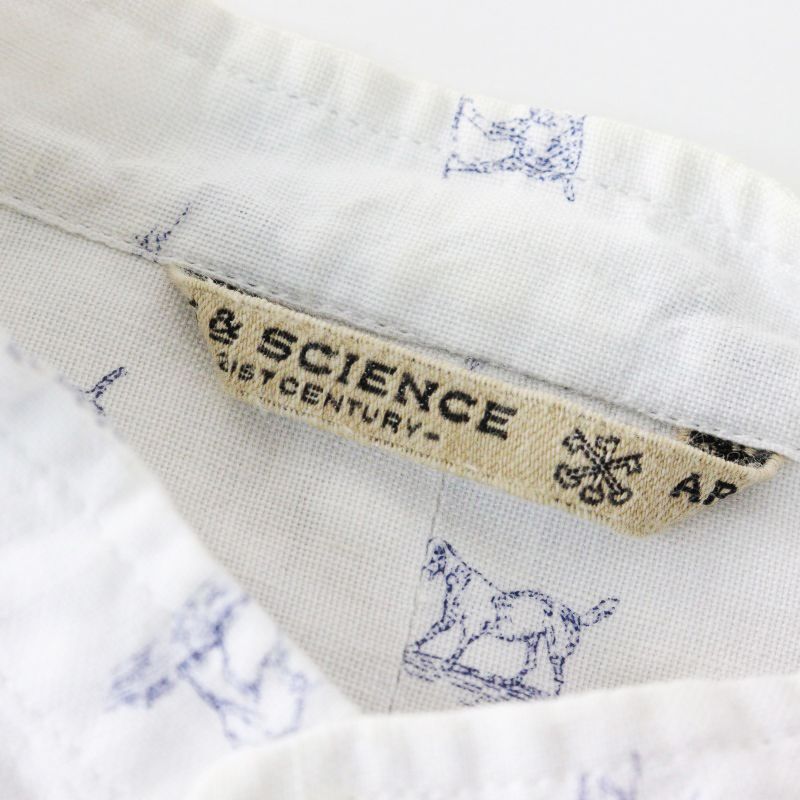 アーツ&サイエンス ARTS&SCIENCE コットンリネン 干支シャツ イヌ 1