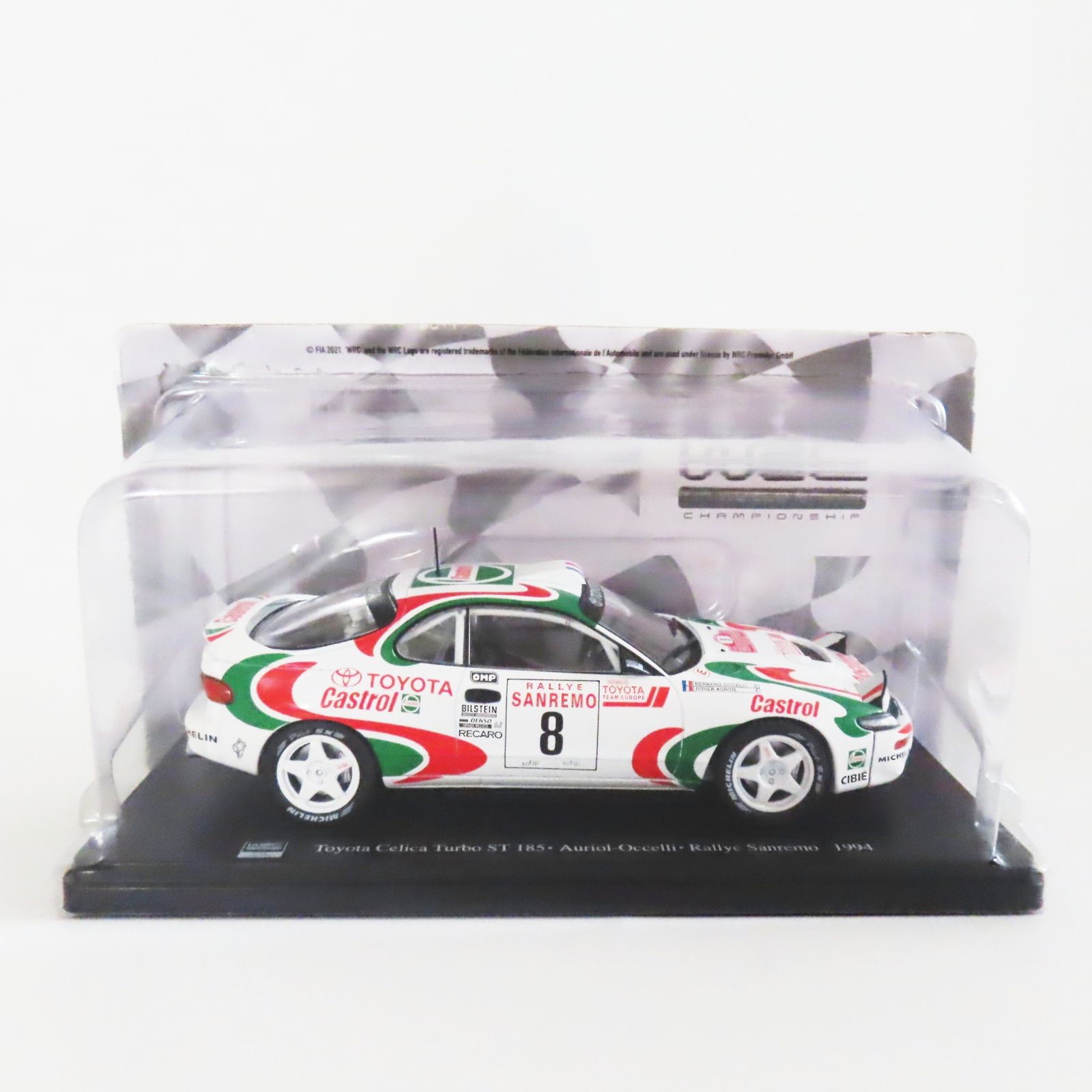T09-C09 WRC公認 1/24 Toyota Celica Turbo ST 185 Auriol-Occelli Rallye Sanremo 1994 トヨタ セリカ サンレモラリー T09-C09 WRC公認 1/24 Toyota Celica Turbo ST 185 Auriol