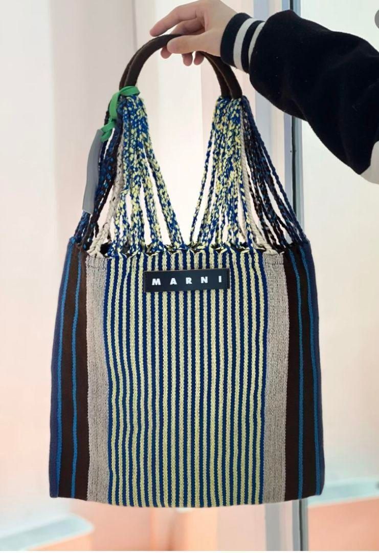 新品MARNIマルニフラワーカフェマルチストライプハンモック