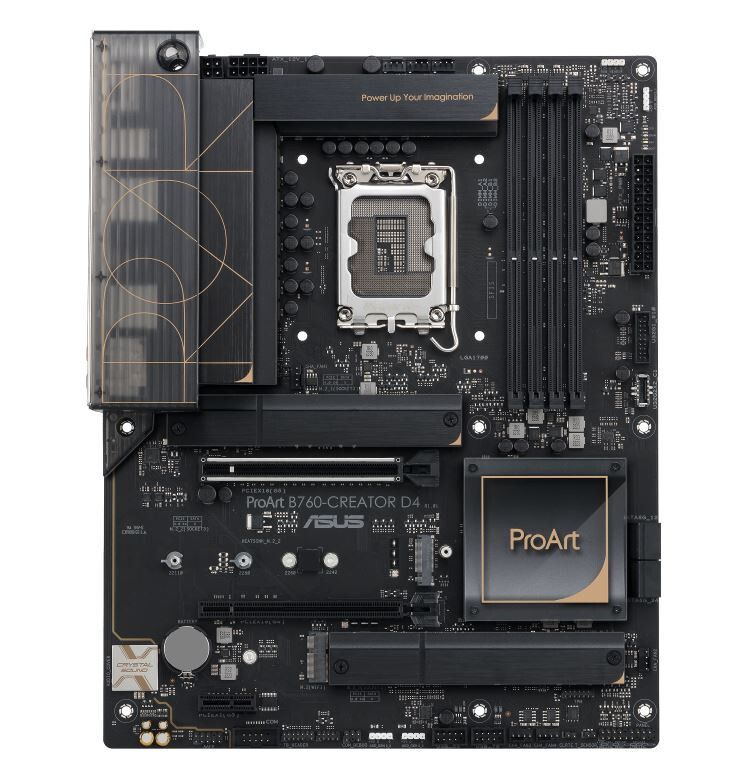 ASUS PROART B760-CREAT D4 LGA 1700 ATX マザーボード 128GB、4xDDR4、1 x PCIe 5.0/4