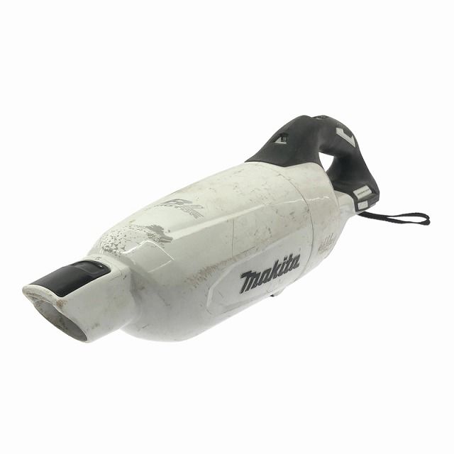 品 makita マキタ 18V 充電式クリーナー CL281FD 白 本体 サイクロンアタッチメント パイプ ノズル付 コードレス113650
