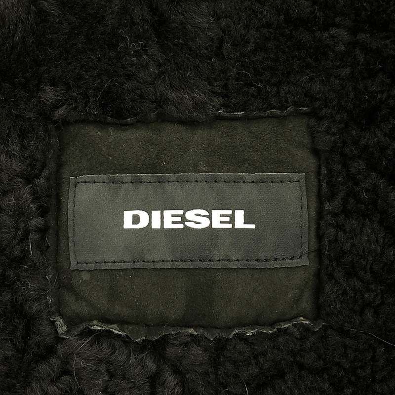 美品】 DIESEL / ディーゼル | ムートン ファー ボア ダブルライダース  