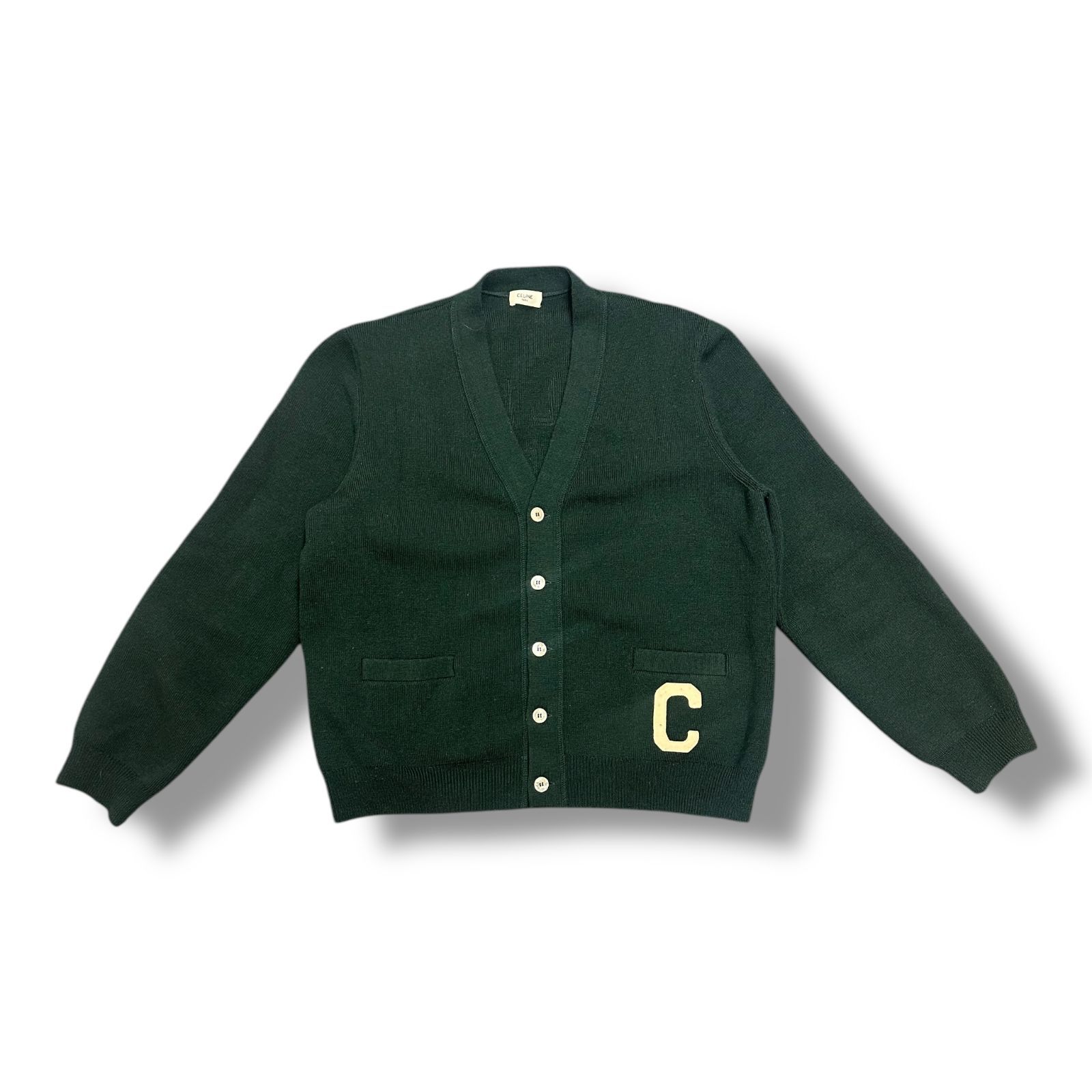 国内正規 CELINE 24AW カレッジロゴニットカーディガン セーター