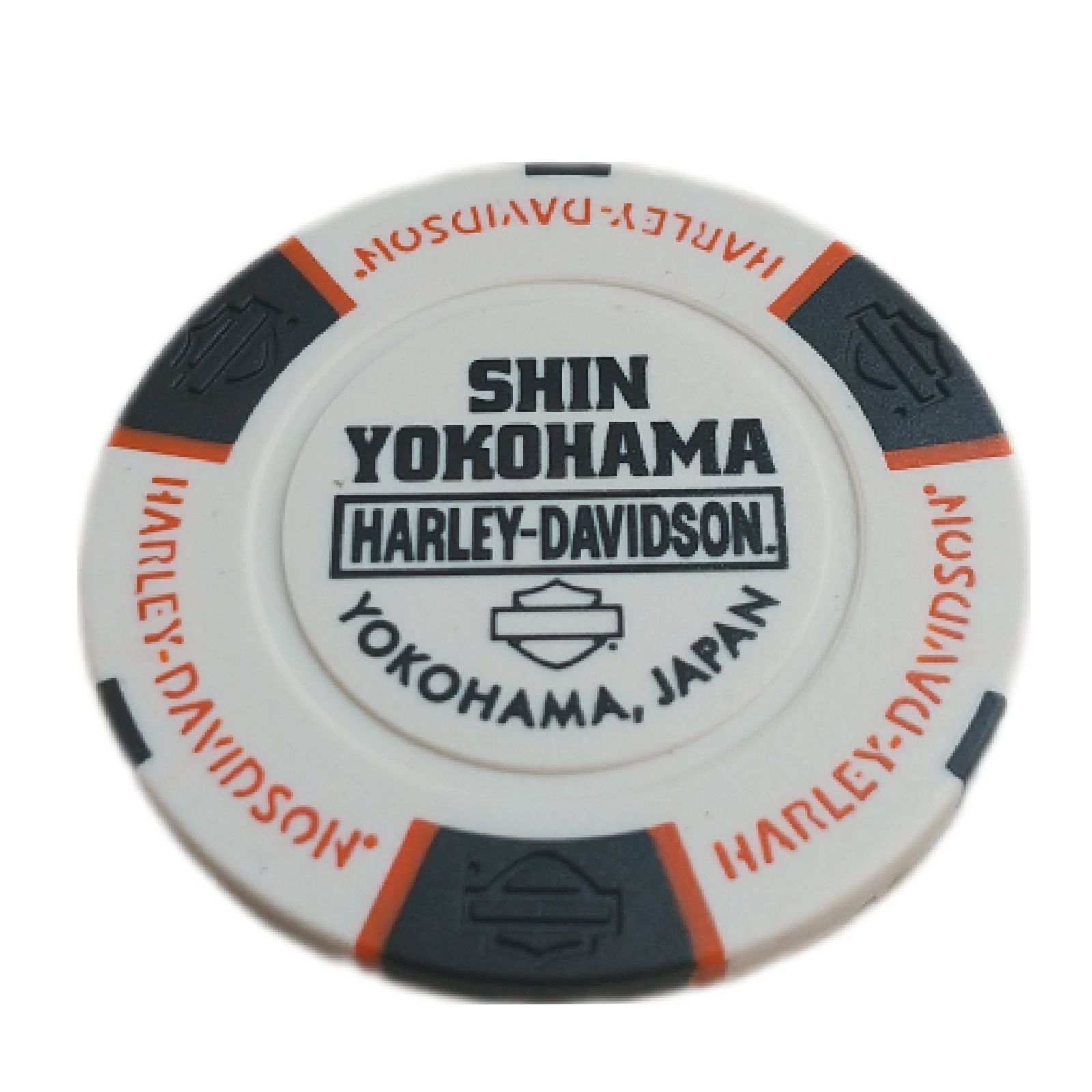ハーレーダビッドソン ポーカーチップ 4枚 YOKOHAMA JAPAN - メルカリ