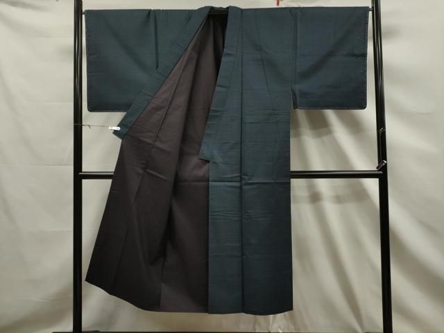 RK-1058 紳士着物 大島紬 アンサンブル 亀甲絣 着物 正絹 袷