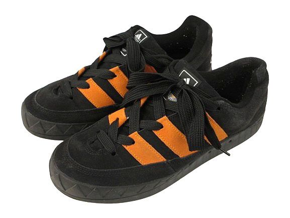 アディダス adidas ×JAMAL SMITH ADIMATIC CORE BLACK ORANGE RUSH GX8976 ジャマール スミス アディマティック 29.5cm ブラック スニーカー シューズ 靴