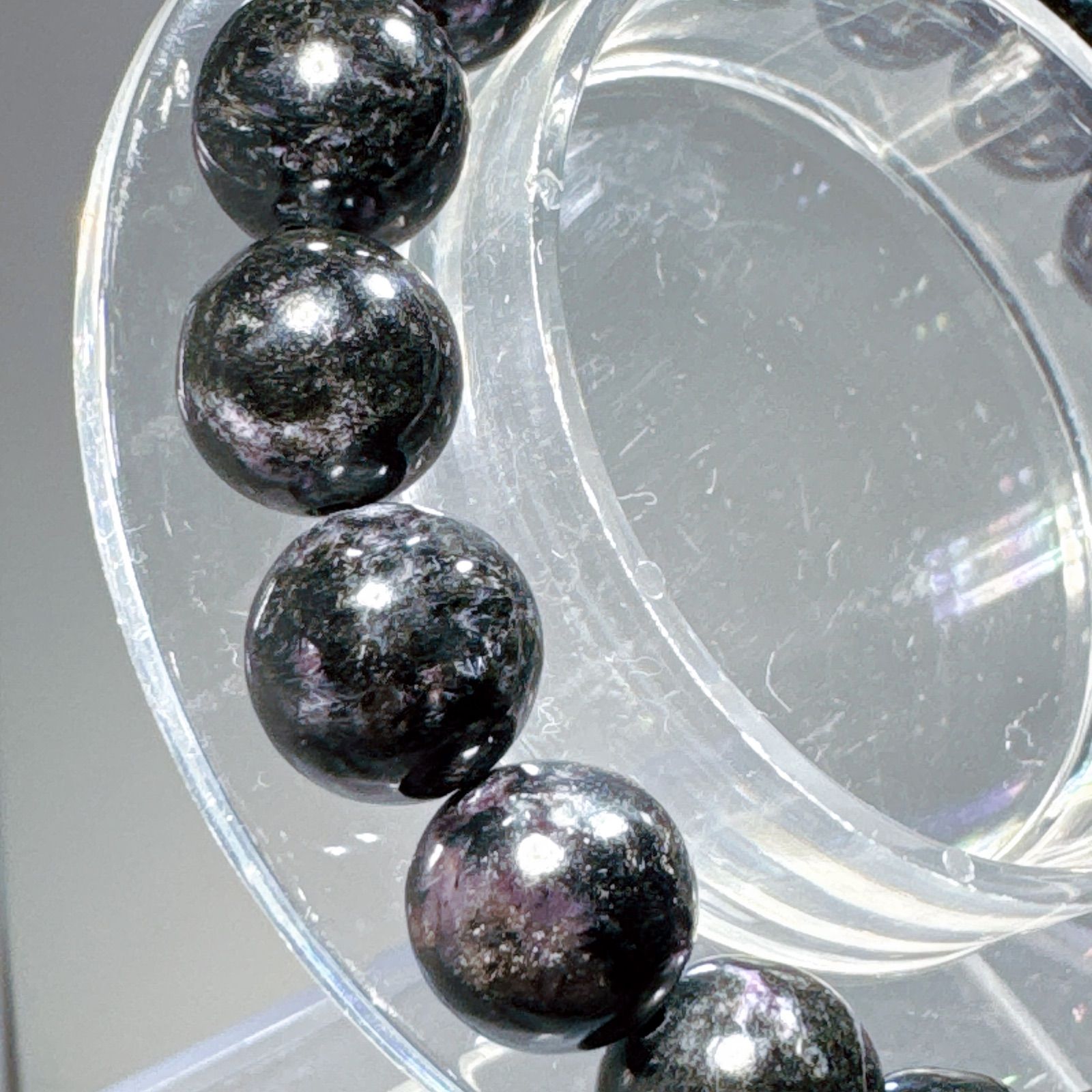 ブラックスギライトブレスレットNO25-2382