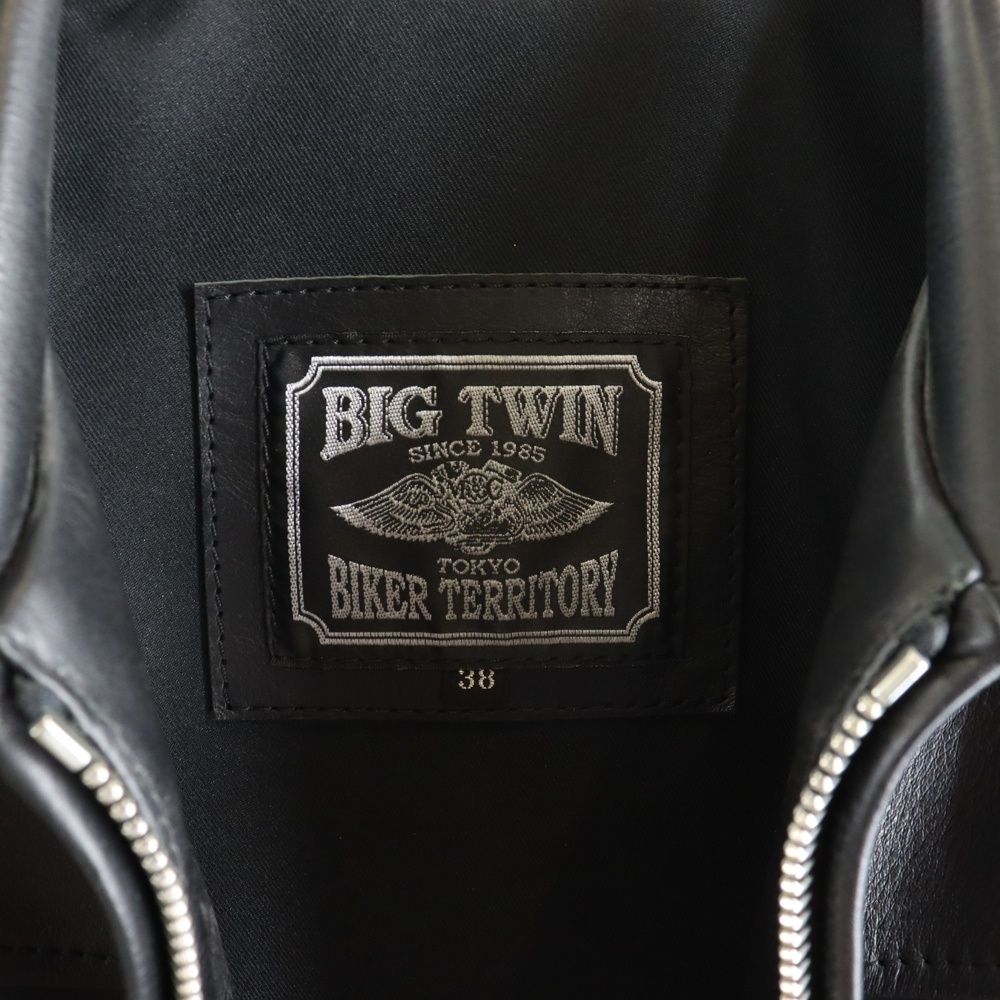 BIG TWIN ビッグツイン シングルライダースジャケット 希少 BIGTWIN