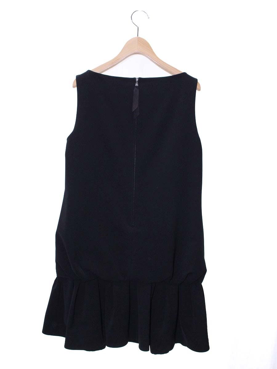 デイジーリンフォクシー　異素材ふんわりワンピース　40 新品　ブラック デイジーリン for フォクシー Dress 36939 ワンピース 38