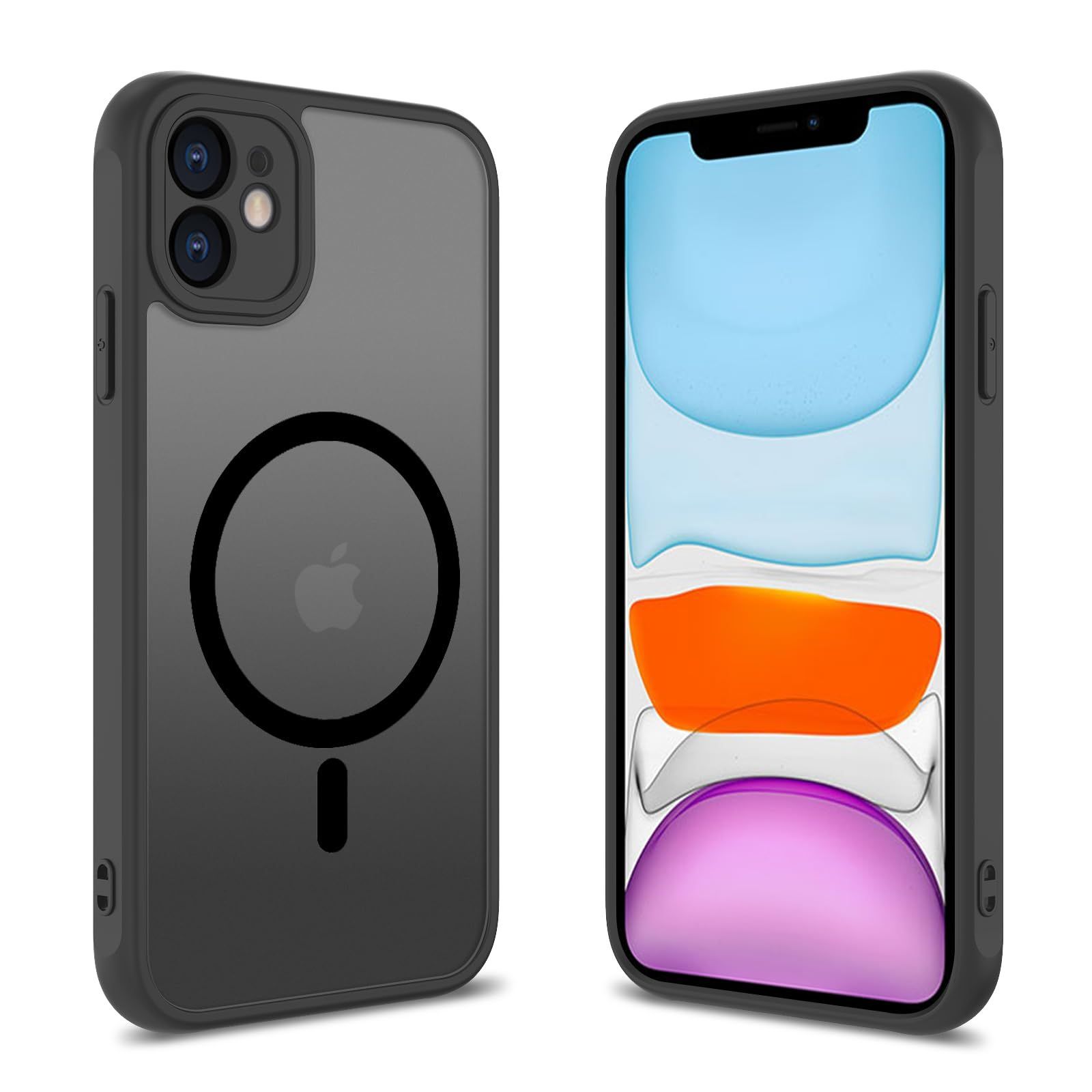 iPhone11 用 ケース 半透明 耐衝撃 滑り止め 米軍MIL規格 指紋防止 スマホケース iphoneケース11 マット半透明 米軍MIL規格 黄変