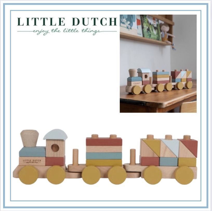 LITTLE DUTCH リトルダッチ 汽車 ディスカウント トレインブロック