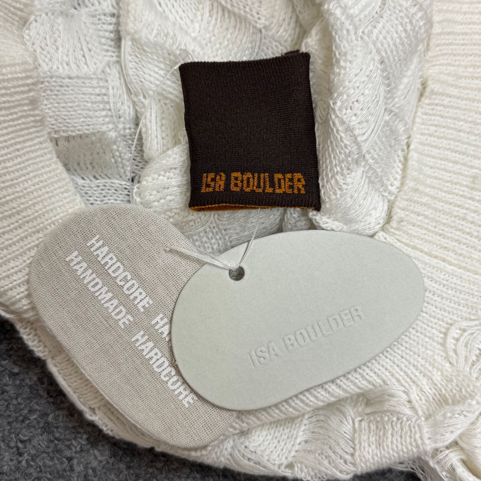 Isa Boulder 24SS Chess Hoodie ニットフーディー イサボウルダー 
