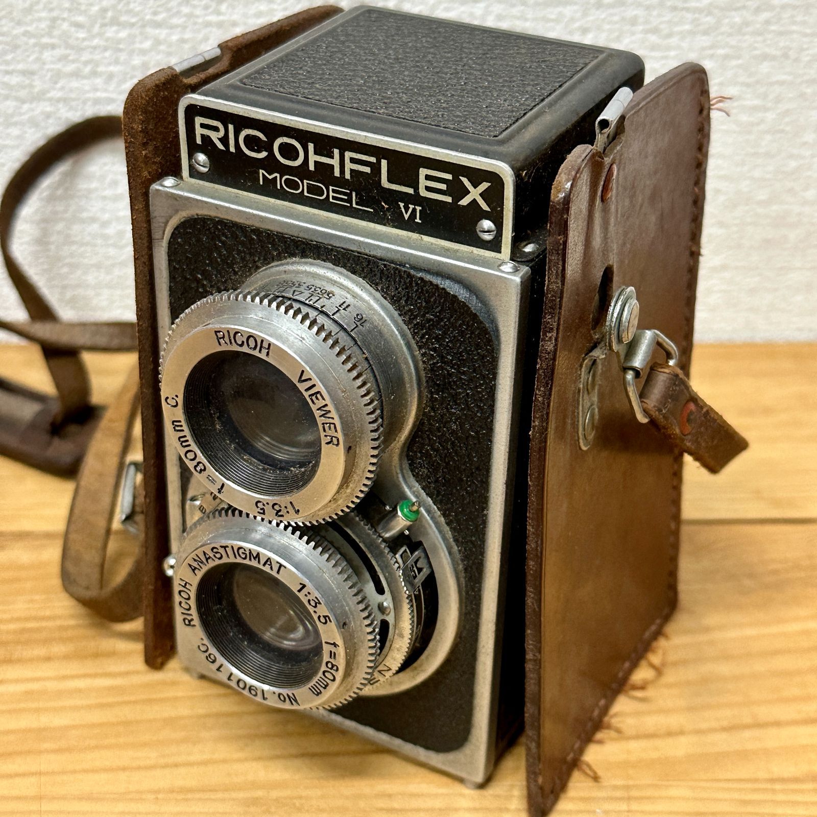 リコーフレックス　RICOHFLEX　VI　1:3.5　f=80㎜　2眼レフカメラ　中古 RICOHFLEX MODEL VI リコーフレックス モデル6 二眼レフカメラ 難あり