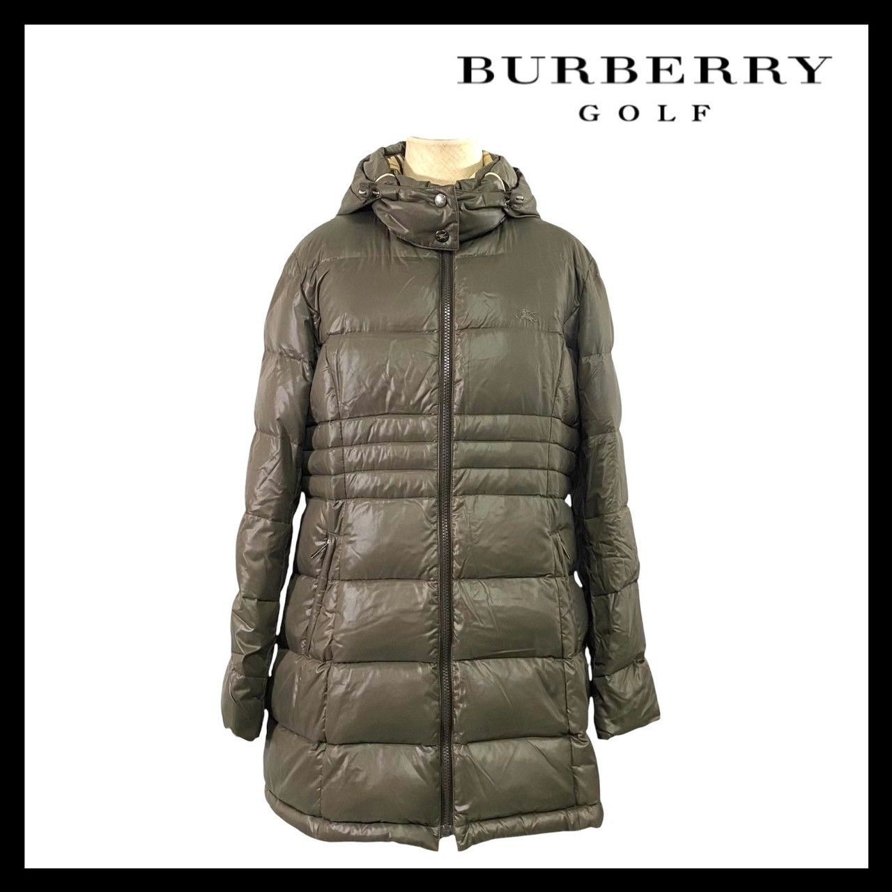 極美品☆バーバリーゴルフ ダウンジャケット ノバチェック 大きい