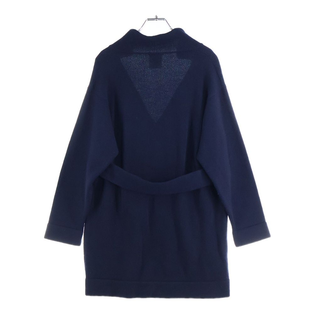 CHANEL シャネル ココマークボタン カシミヤ ニット プルオーバー 長袖 ワンピース ネイビー レディース P47679K06042