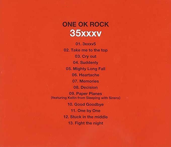 35xxxvサーティー・ファイブONE OK ROCKの音楽アルバム