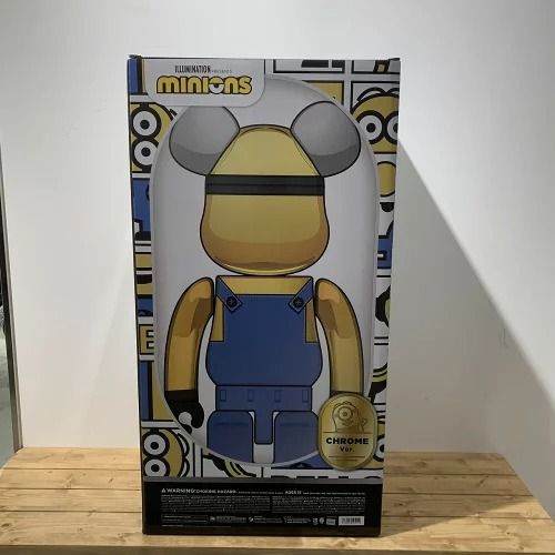 MEDICOM TOY BE@RBRICK DAVE CHROME Ver.1000% MINIONS