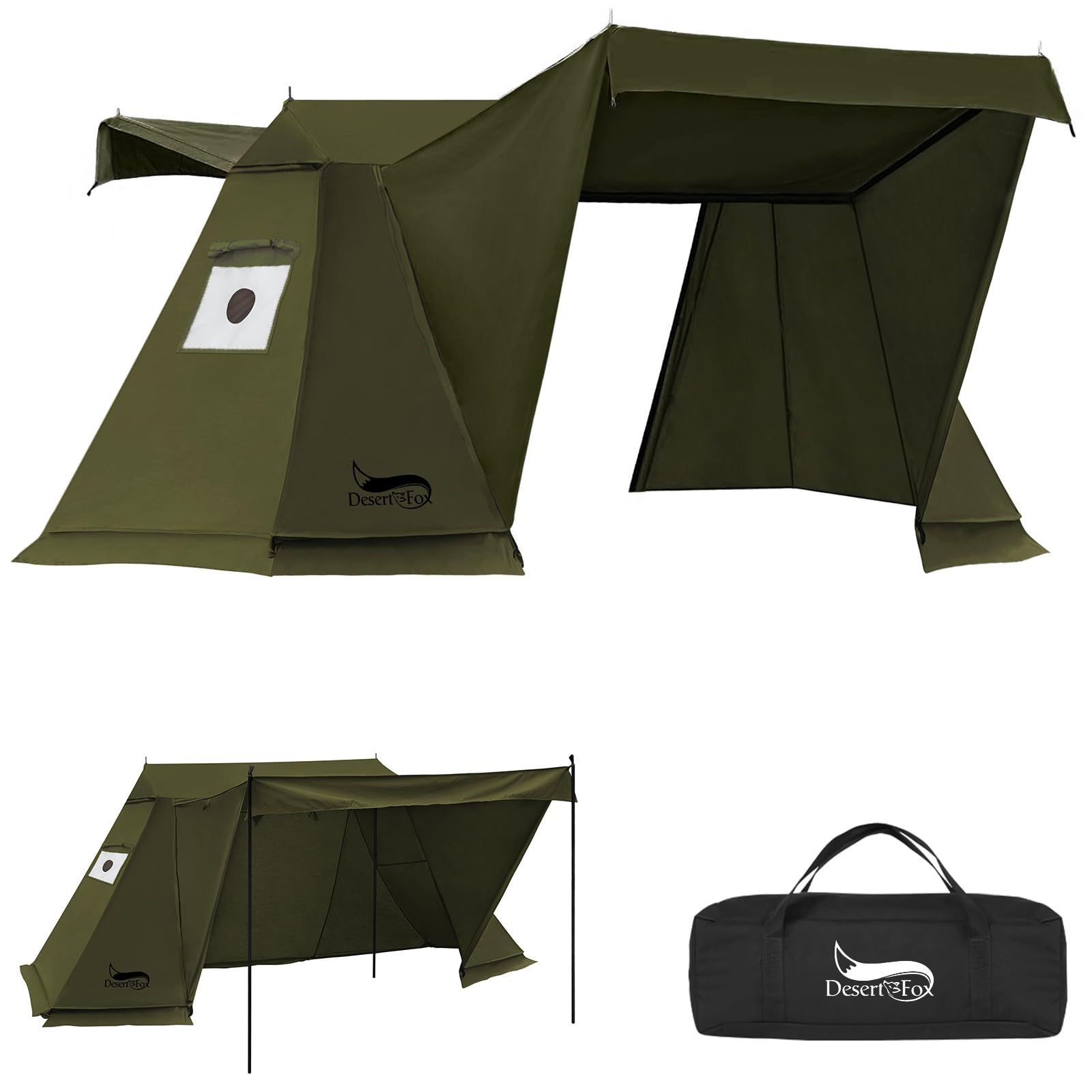 【新品未使用】DesertFox TC パップテント ダークグリーン 2人用 Amazon.co.jp: DesertFox テント2人用 TC パップテント 軍幕