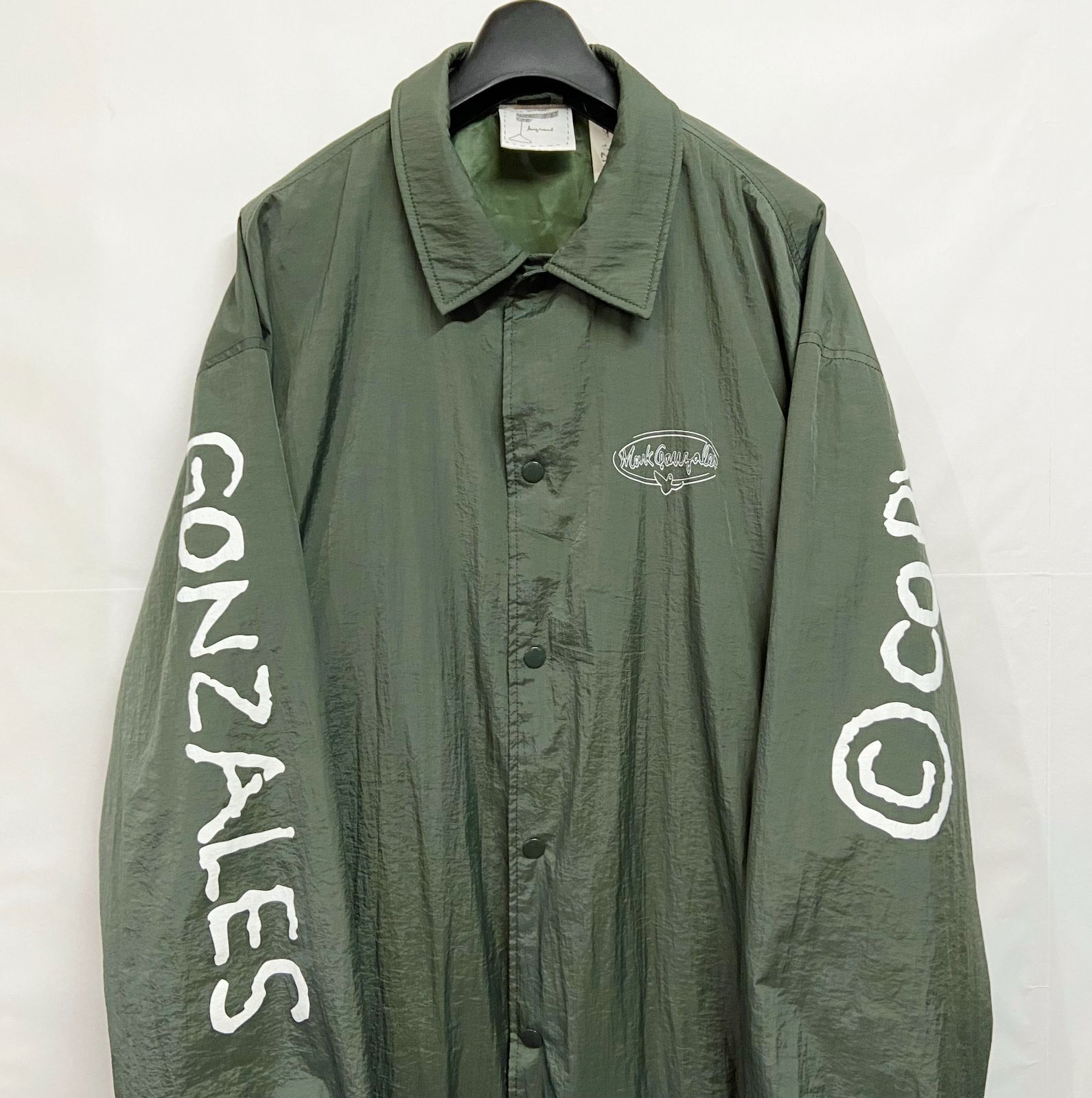 MARK GONZALES マークゴンザレス メッセージプリント コーチジャケット